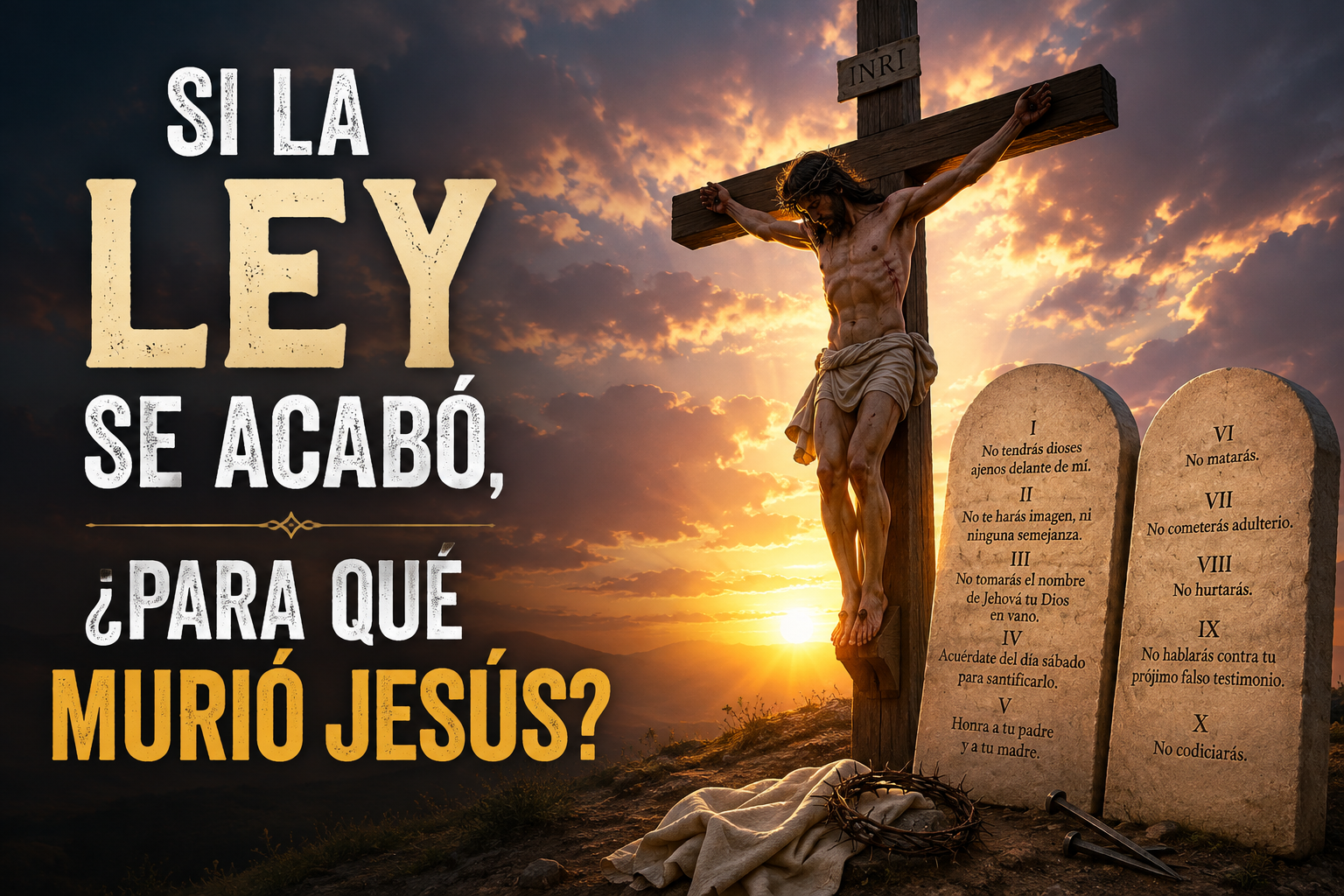 Si la ley se acabó, ¿para qué murió Jesús?